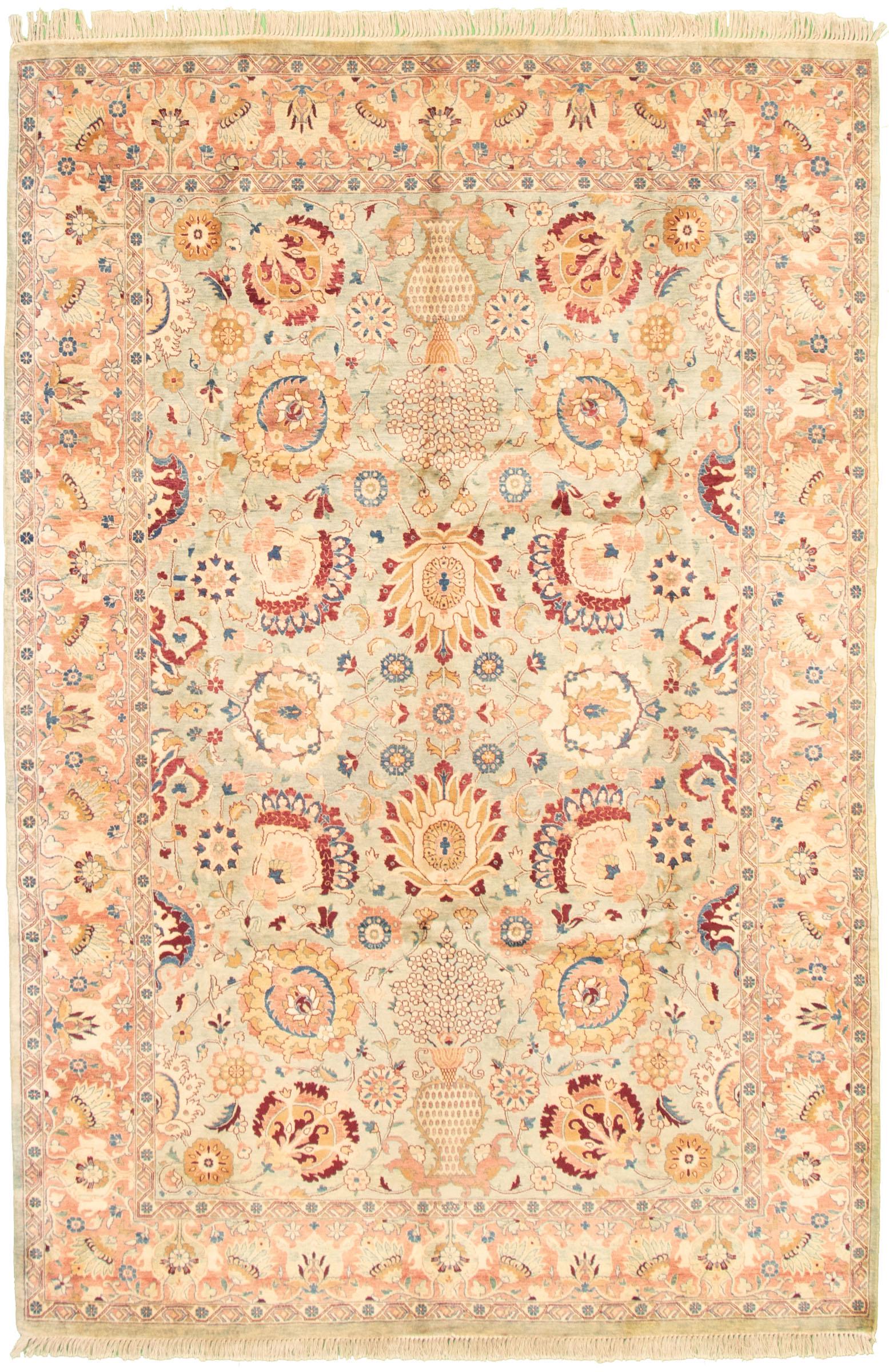 Hand-knotted Pako Persian 18/20 Light Blue Wool Rug (1 of 6)