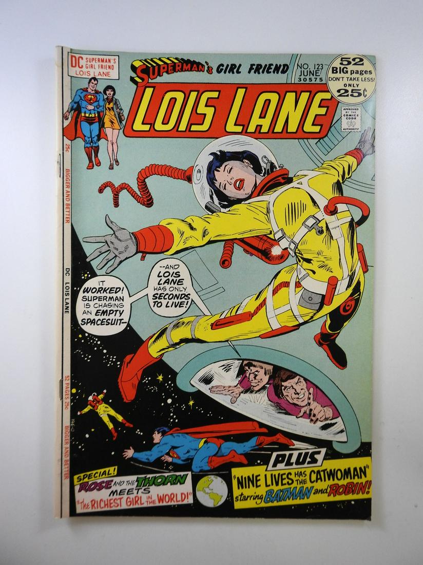 Superman's Girlfriend Lois Lane #123: No Reserve! Superman's Girlfriend Lois Lane #123: VG+ Shipping: Individual Comics: Flat-rate of $9.99 (1-8 comics) or $19.99 (9+ comics) to anywhere within the contiguous U.S. International: Foreign s