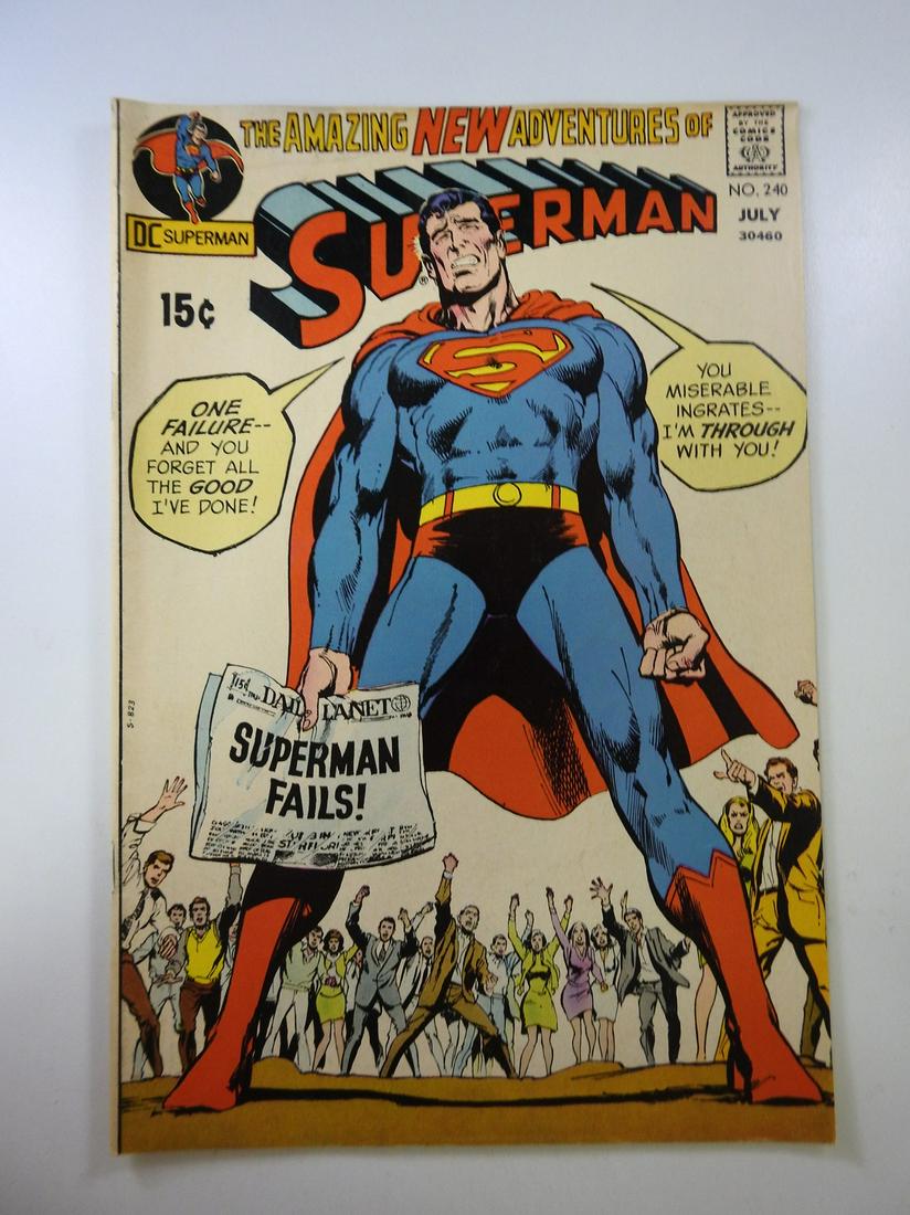 Superman #240: No Reserve! Superman #240: VG Shipping: Individual Comics: Flat-rate of $9.99 (1-8 comics) or $19.99 (9+ comics) to anywhere within the contiguous U.S. International: Foreign shipping rates are determ