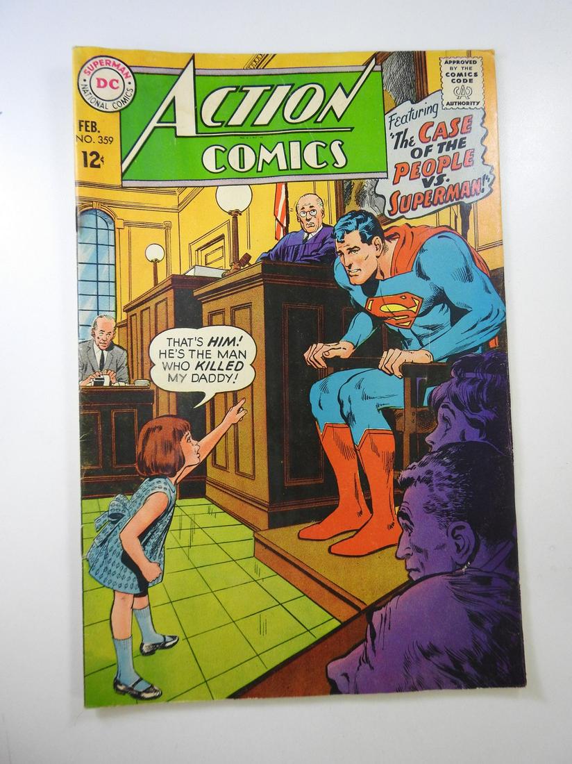 Action Comics #359: No Reserve! Action Comics #359: GD/VG Shipping: Individual Comics: Flat-rate of $9.99 (1-8 comics) or $19.99 (9+ comics) to anywhere within the contiguous U.S. International: Foreign shipping rates ar