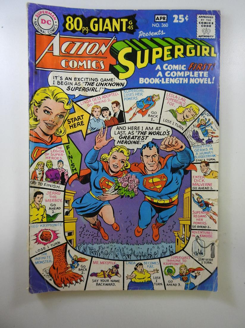 Action Comics #360: No Reserve! Action Comics #360: GD Shipping: Individual Comics: Flat-rate of $9.99 (1-8 comics) or $19.99 (9+ comics) to anywhere within the contiguous U.S. International: Foreign shipping rates are d