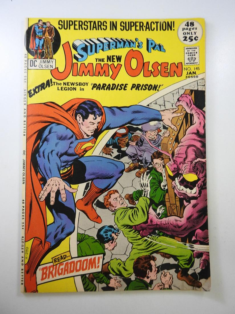 Superman's Pal Jimmy Olsen #145: No Reserve! Superman's Pal Jimmy Olsen #145: VG+ Shipping: Individual Comics: Flat-rate of $9.99 (1-8 comics) or $19.99 (9+ comics) to anywhere within the contiguous U.S. International: Foreign shippi