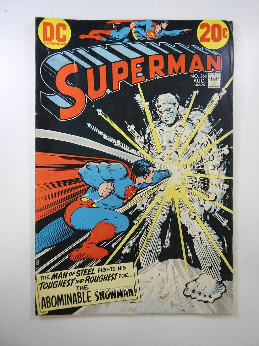 Superman #266: No Reserve! Superman #266: VG Shipping: Individual Comics: Flat-rate of $9.99 (1-8 comics) or $19.99 (9+ comics) to anywhere within the contiguous U.S. International: Foreign shipping rates are determ