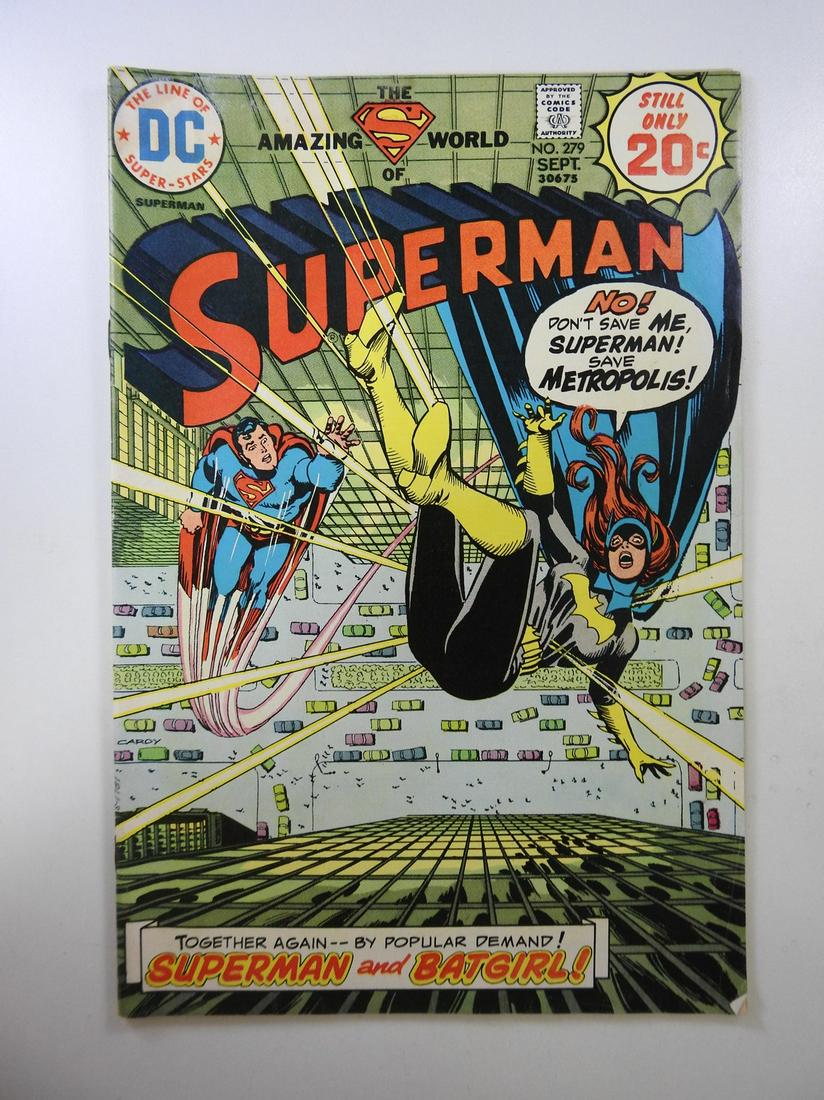 Superman #279: No Reserve! Superman #279: VG Shipping: Individual Comics: Flat-rate of $9.99 (1-8 comics) or $19.99 (9+ comics) to anywhere within the contiguous U.S. International: Foreign shipping rates are determ