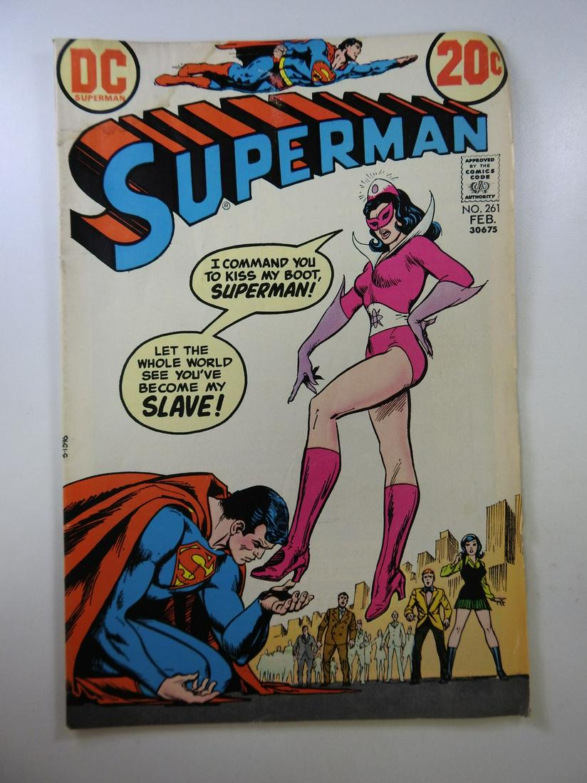 Superman #261: No Reserve! Superman #261: VG Shipping: Individual Comics: Flat-rate of $9.99 (1-8 comics) or $19.99 (9+ comics) to anywhere within the contiguous U.S. International: Foreign shipping rates are determ