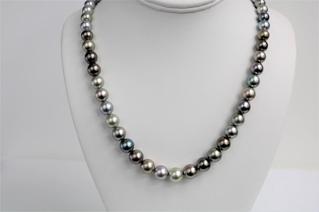 8-10mm Tahitian Fancy Multi Color Round Top Gem Quality (1 of 4)