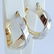 14K Yellow and White Gold - Earring - 2