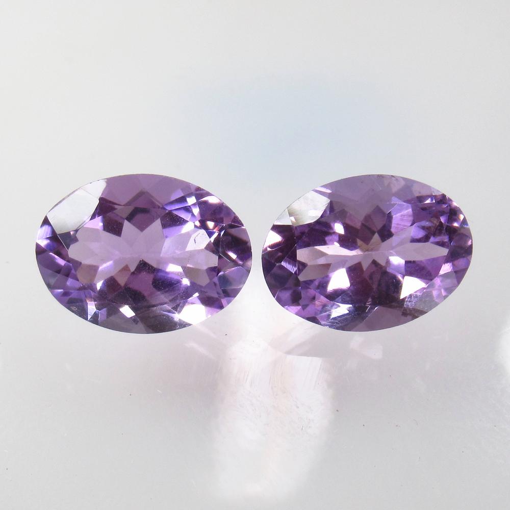 9.45 Ct Natural Purple Amethyst Oval Pair (1 of 2)