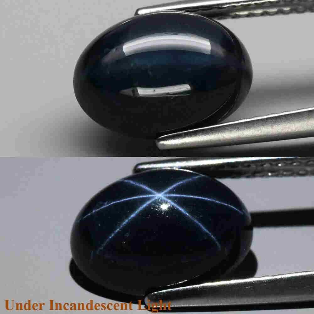4,32 ct Natural Deep Blue 6 Rays Star Sapphire 4,32 ct (1 of 2)