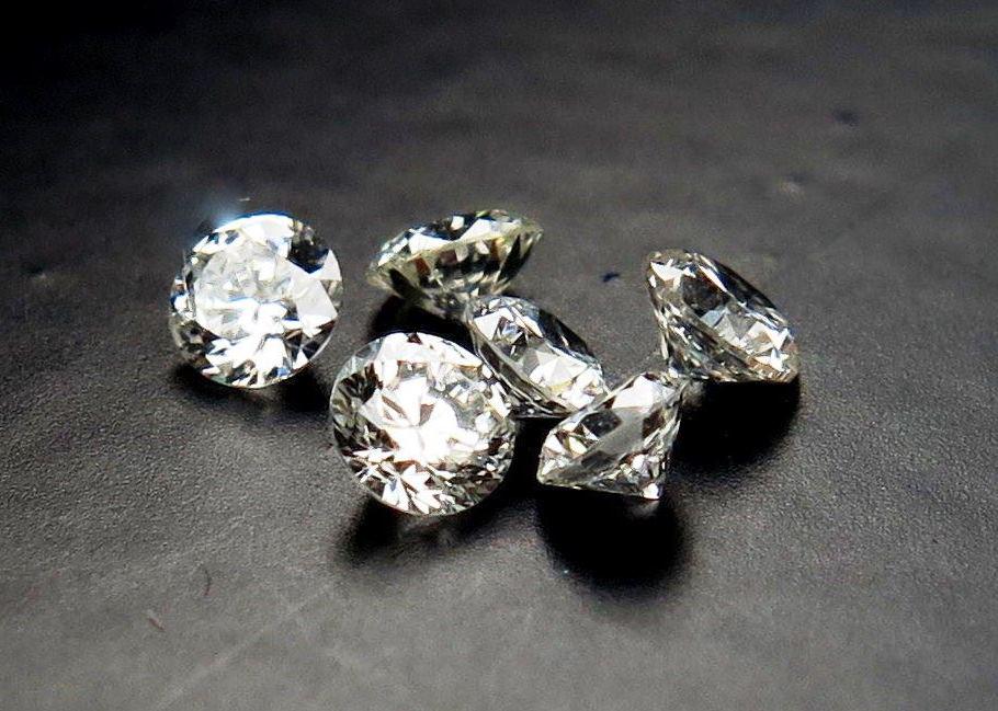 6 Natural Loose Brillant Cut White Diamonds 0,18 cts (1 of 4)