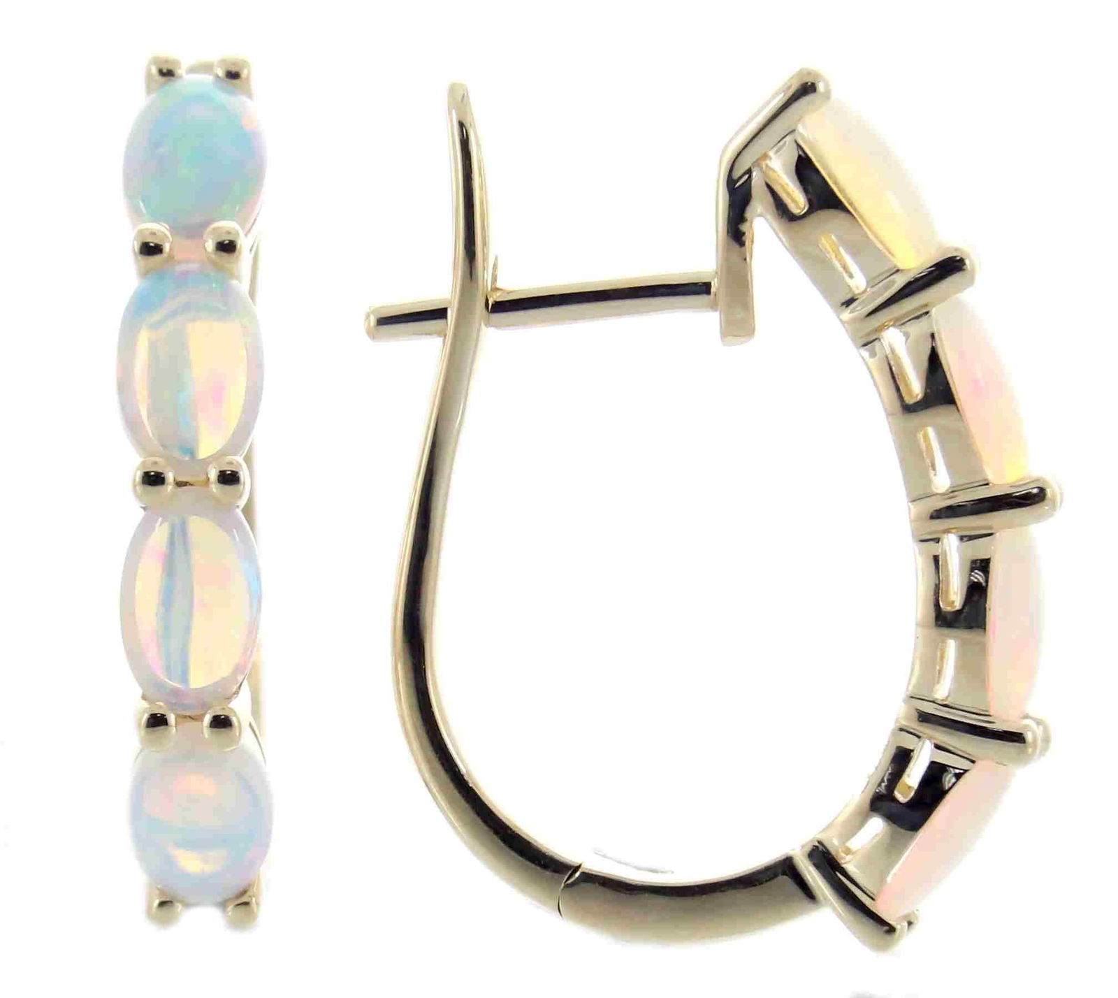 10K Yellow Gold Australian Opal Earring (1 of 1)