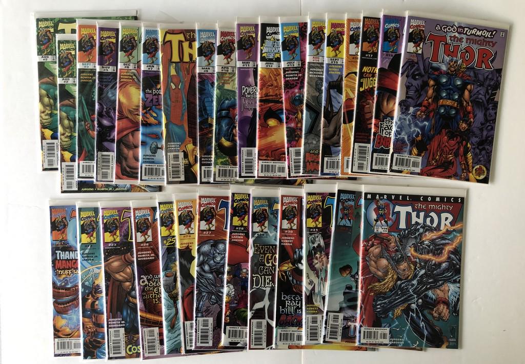 THOR COLLECTION #3: Title: THOR COLLECTION #3 Description: THOR COLLECTION #3 including: Two copies of the Mighty Thor #2, #3, #5-17, #19, #24. Special issue #25, #26-31, #33, #36 Condition: VG Reserve: $5.00 Shipping: D