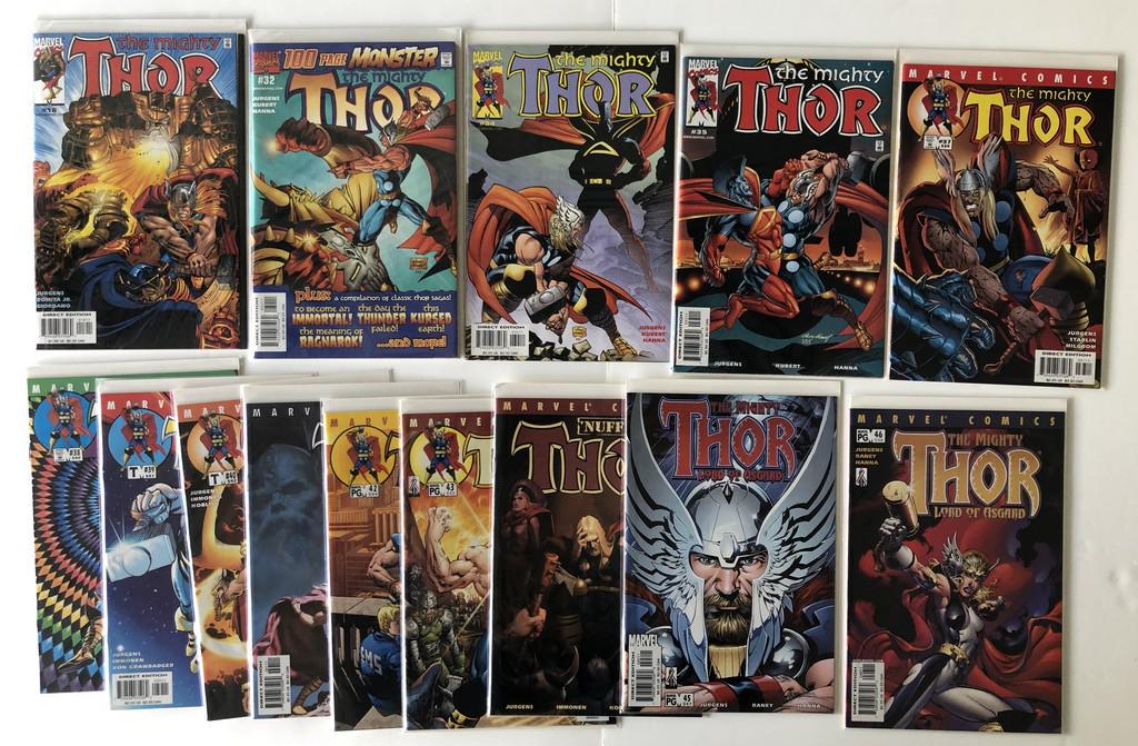 THOR COLLECTION #4: Title: THOR COLLECTION #4 Description: THOR COLLECTION #4 including: The Mighty Thor #18, #32, #34, #35, #37-46. Condition: VG Reserve: $5.00 Shipping: Domestic: Flat-rate of $12.00 to anywhere within