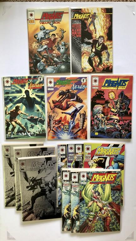 MAGNUS ROBOT FIGHTER COLLECTION: Title: MAGNUS ROBOT FIGHTER COLLECTION Description: MAGNUS ROBOT FIGHTER YEARBOOK #1. MAGNUS ROBOT FIGHTER #42 MAGNUS ROBOT FIGHTER & NEXUS #1-#2. MAGNUS ROBOT FIGHTER #24. THREE COPIES OF ISSUES #25 