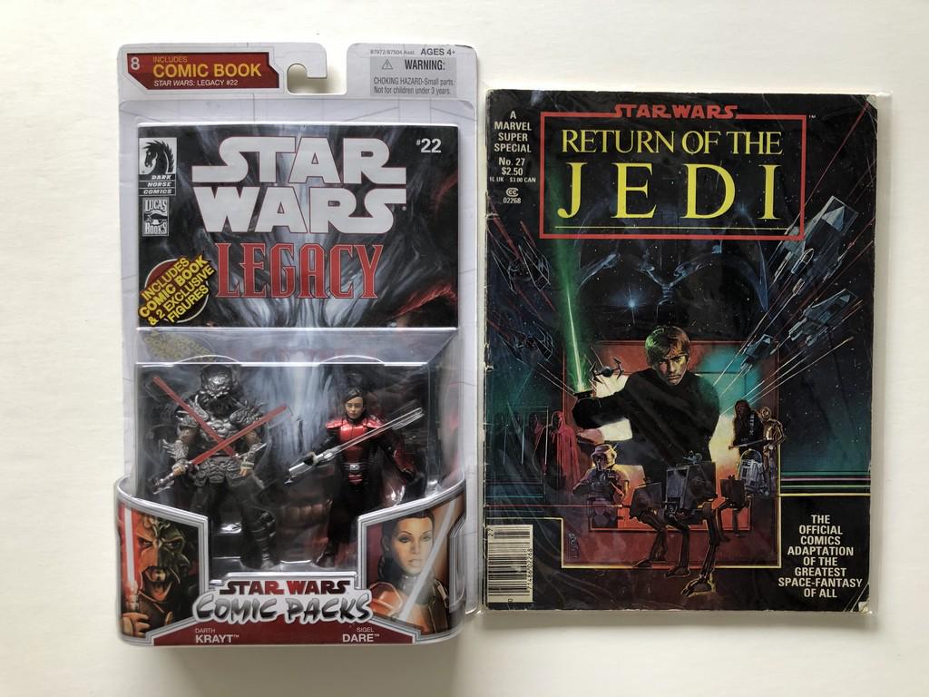 STAR WARS RETURN OF THE JEDI COMIC AND TOY (1 of 1)