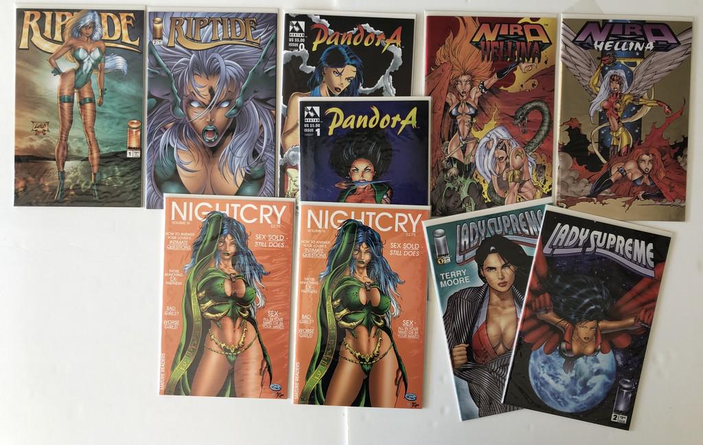 THE RIPTIDE & NIRA COLLECTION: Title: THE RIPTIDE & NIRA COLLECTION Description: THE RIPTIDE & NIRA COLLECTION with Pandora and Lady Supreme and NightCry Condition: VG Reserve: $5.00 Shipping: Domestic: Flat-rate of $12.00 to anywh