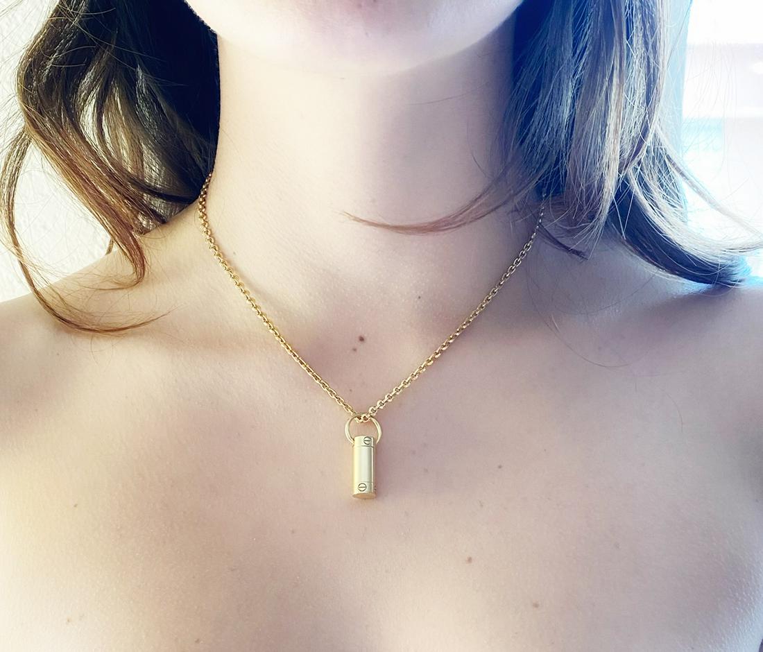 cartier love screw necklace