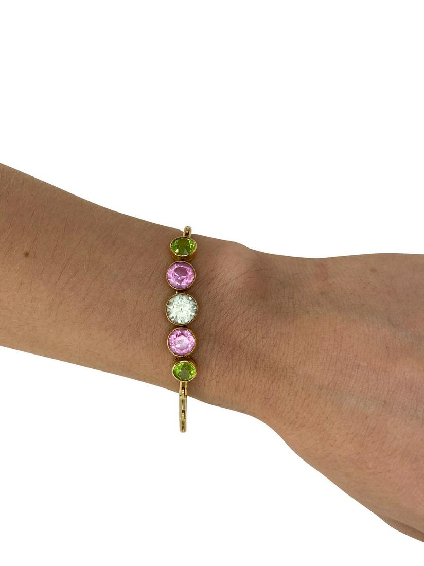 18k Gold & Gemstones Bracelet (1 of 4)