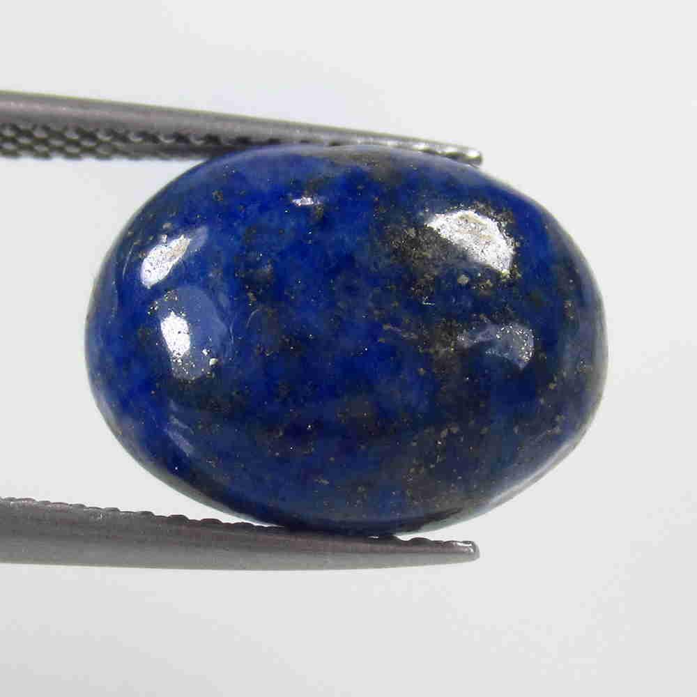 7.76 Ctw Natural Blue Lapis Lazuli Oval Cab: No Reserve! Title: 7.76 Ctw Natural Blue Lapis Lazuli Oval Cab Stone Clarity: Opaque Gemstone: Lapis Lazuli Carat Weight: 7.76 Size/Dimensions: 14.20 x 11.10 x 5.50 mm Additional Information: Nice Ova