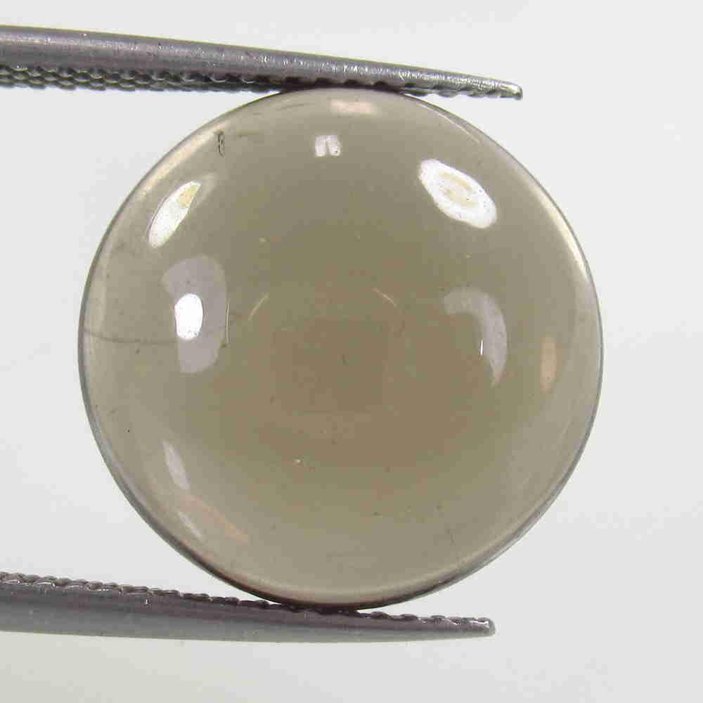 9.64 Ct Natural Smoky Quartz Round Cab (1 of 2)