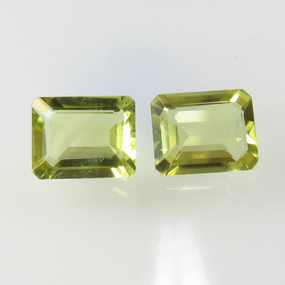 5.40 Ct Natural Lemon Quartz Octagon Pair: No Reserve! Title: 5.40 Ct Natural Lemon Quartz Octagon Pair Stone Clarity: VVS Gemstone: Natural Lemon Quartz Carat Weight: 5.40 Size/Dimensions: 10.20 x 8.20 x 4.50 mm / 2 PC's Additional Informatio