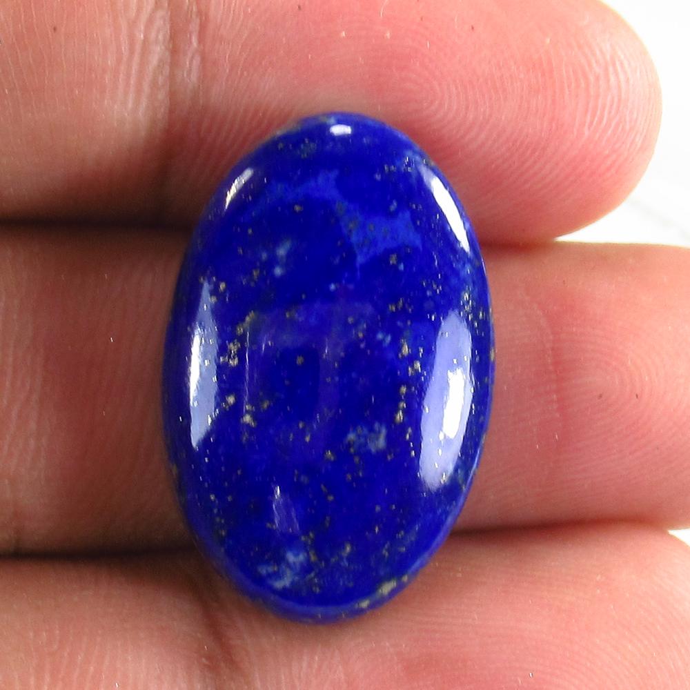 24.27 Ct Natural Lapis Lazuli 25x16mm Oval Cab: No Reserve! Title: 24.27 Ct Natural Lapis Lazuli 25x16mm Oval Cab Stone Clarity: Opaque Gemstone: Natural Lapis Lazuli Carat Weight: 24.27 Size/Dimensions: 25.00 x 16.00 x 6.40 mm Additional Informati