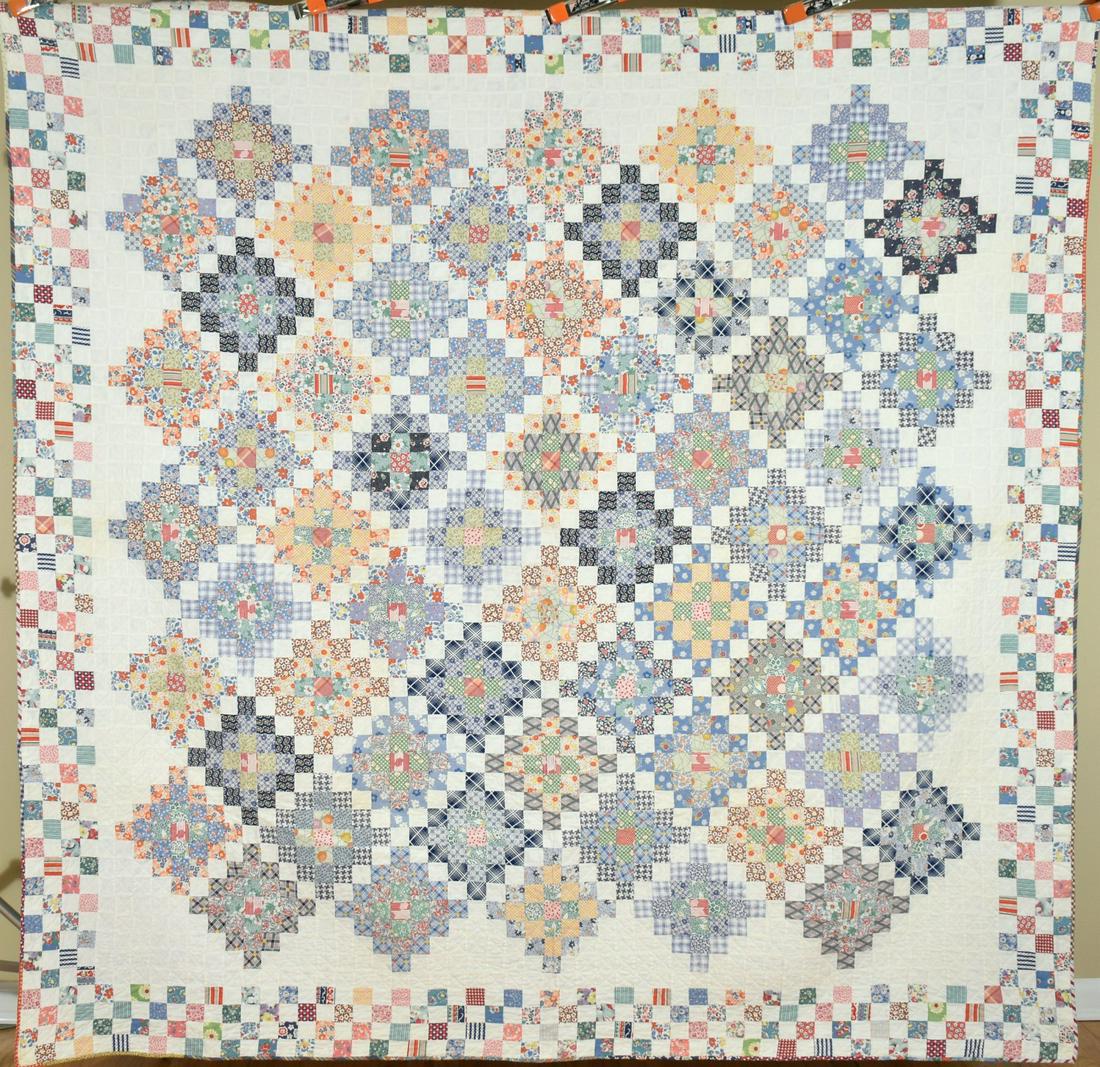 30's Philadelphia Pavement Postage Stamp Quilt (1 of 9)