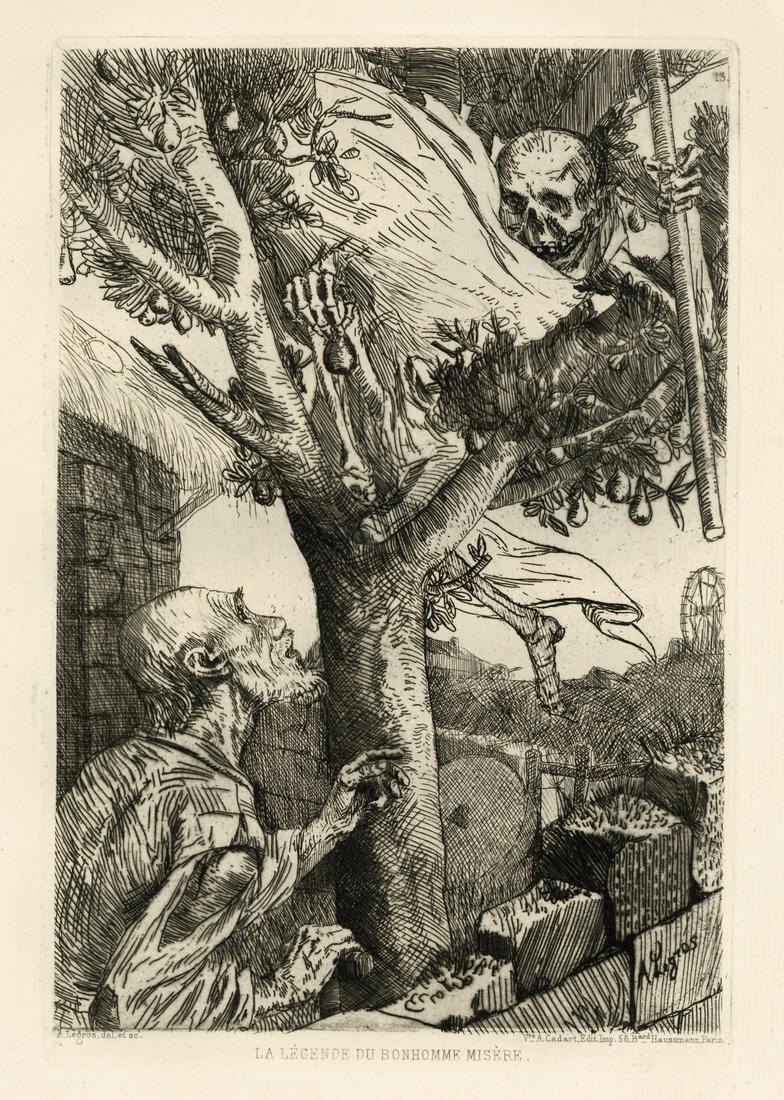 Alphonse Legros original etching "La Legende du (1 of 1)