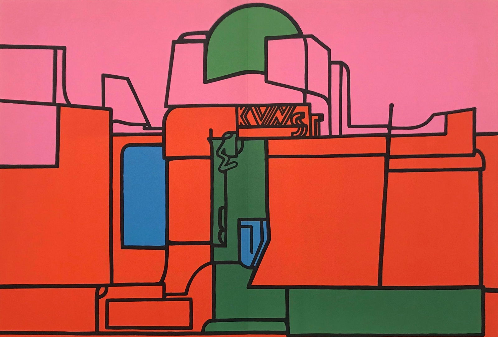 Valerio Adami original lithograph, 1970 (1 of 1)