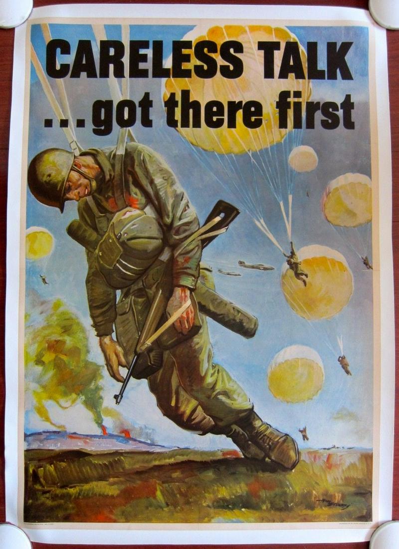 Careless Talk Got There First (1944) 28.25" x 40.5" US (1 of 1)