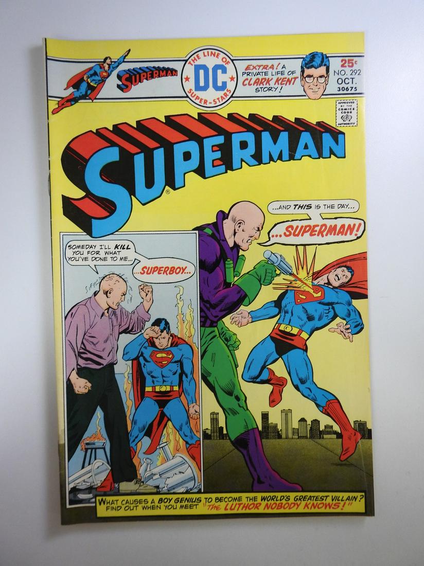 Superman #292: No Reserve! Superman #292. VG/FN Shipping: Individual Comics: Flat-rate of $9.99 (1-8 comics) or $19.99 (9+ comics) to anywhere within the contiguous U.S. International: Foreign shipping rates are det