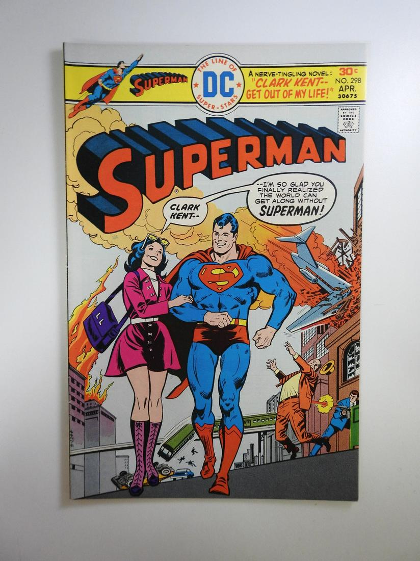 Superman #298: No Reserve! Superman #298. VF+ Shipping: Individual Comics: Flat-rate of $9.99 (1-8 comics) or $19.99 (9+ comics) to anywhere within the contiguous U.S. International: Foreign shipping rates are deter