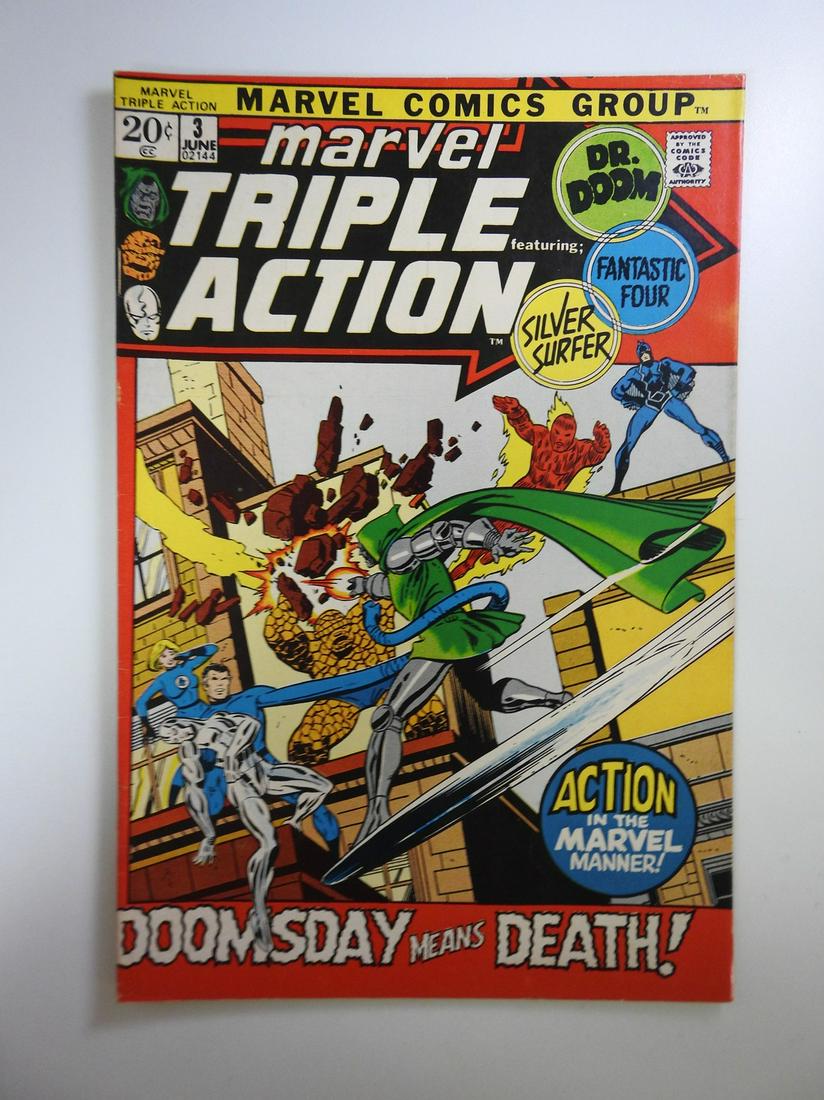 Marvel Triple Action #3: No Reserve! Marvel Triple Action #3. FN+ Shipping: Individual Comics: Flat-rate of $9.99 (1-8 comics) or $19.99 (9+ comics) to anywhere within the contiguous U.S. International: Foreign shipping rates