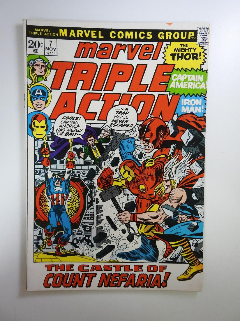 Marvel Triple Action #7: No Reserve! Marvel Triple Action #7. VF+ Shipping: Individual Comics: Flat-rate of $9.99 (1-8 comics) or $19.99 (9+ comics) to anywhere within the contiguous U.S. International: Foreign shipping rates