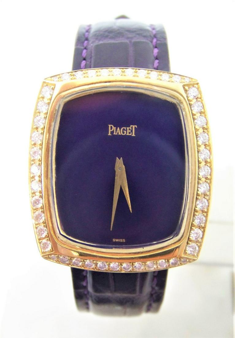 Solid 18k PIAGET UNISEX Watch with 1.26 ct Diamonds Ref: Description Solid 18k PIAGET UNISEX Watch with 1.26 ct Diamonds Ref 9741 CAl 9P1* EXLNT ???? This Unisex PIAGET? watch is Swiss made. Great present for yourself or someone you love! * Solid 18k Yellow