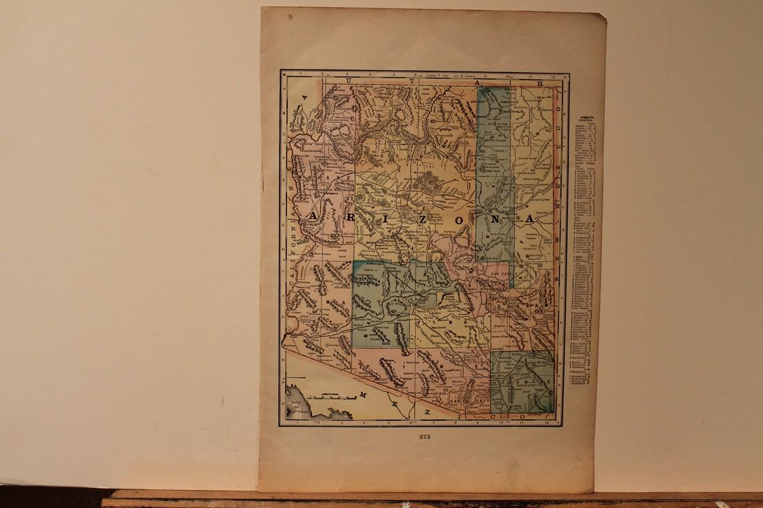 1887 Map of Arizona (1 of 3)