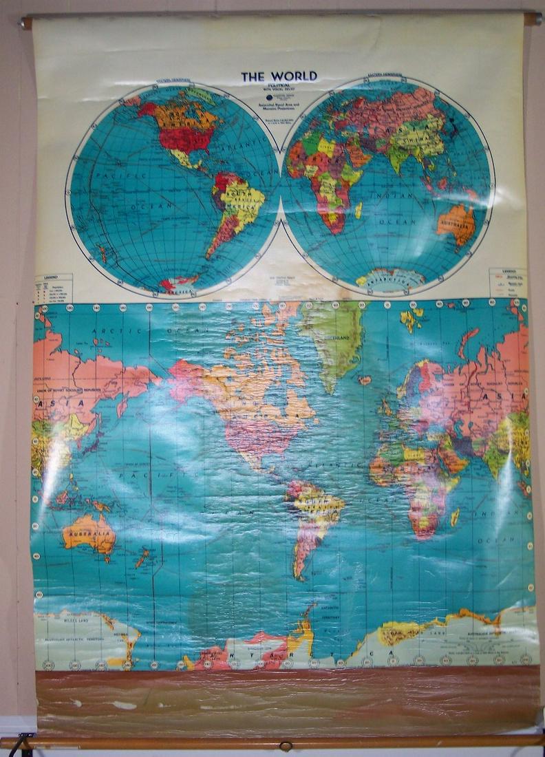 World Political With Visual Relief (1 of 3)