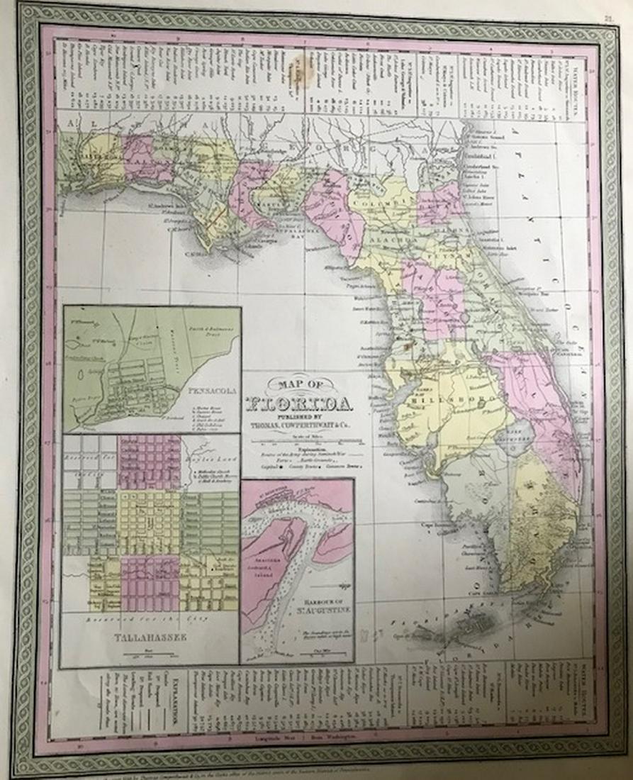 Florida, with inserts of Tallahassee, Pensacola and St. (1 of 2)