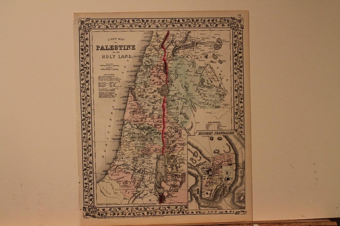 1872 Map of Palestine (1 of 3)