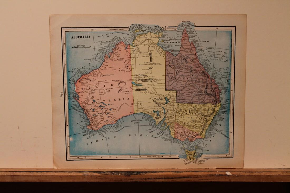 1888 Map of Australia (1 of 3)