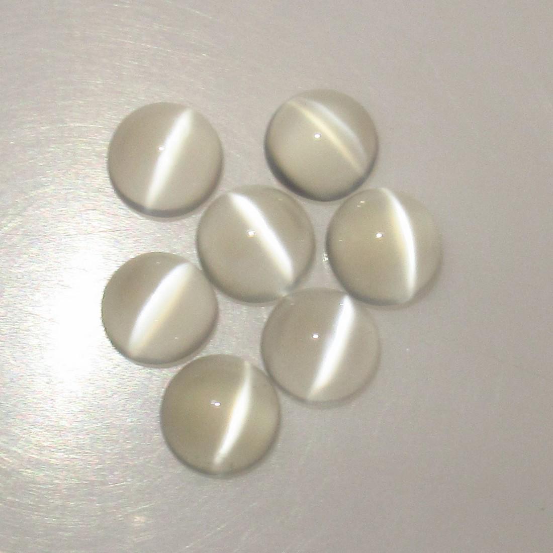 8.74 Ct Natural 7 Moonstone Round NecklaceSet: Title: 8.74 Ct Natural 7 Moonstone Round NecklaceSet Stone Clarity: Transparent Gemstones: Natural Moonstone Carat Weights: 8.74 Size/Dimensions: 7.00 x 3.70 mm / 7 PC's Additional Information: Nice R