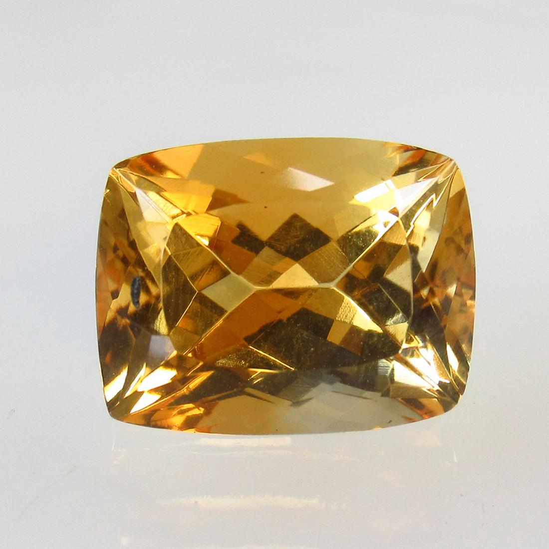 6.84 Ct Natural Yellow Citrine Cushion Cut (1 of 2)