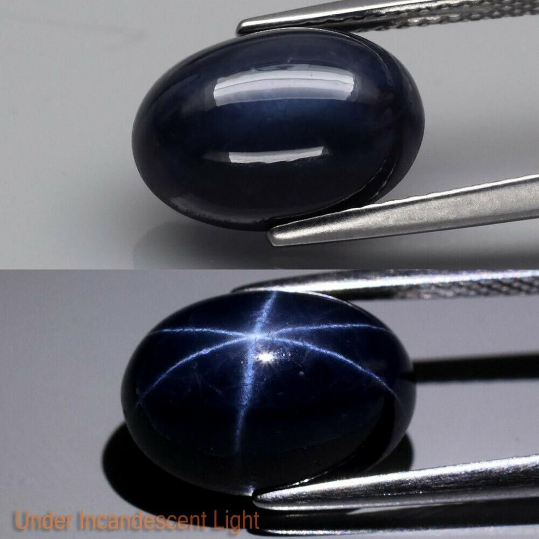6.50 ct Natural Deep Blue 6 Rays Star Sapphire 6.50 ct (1 of 2)