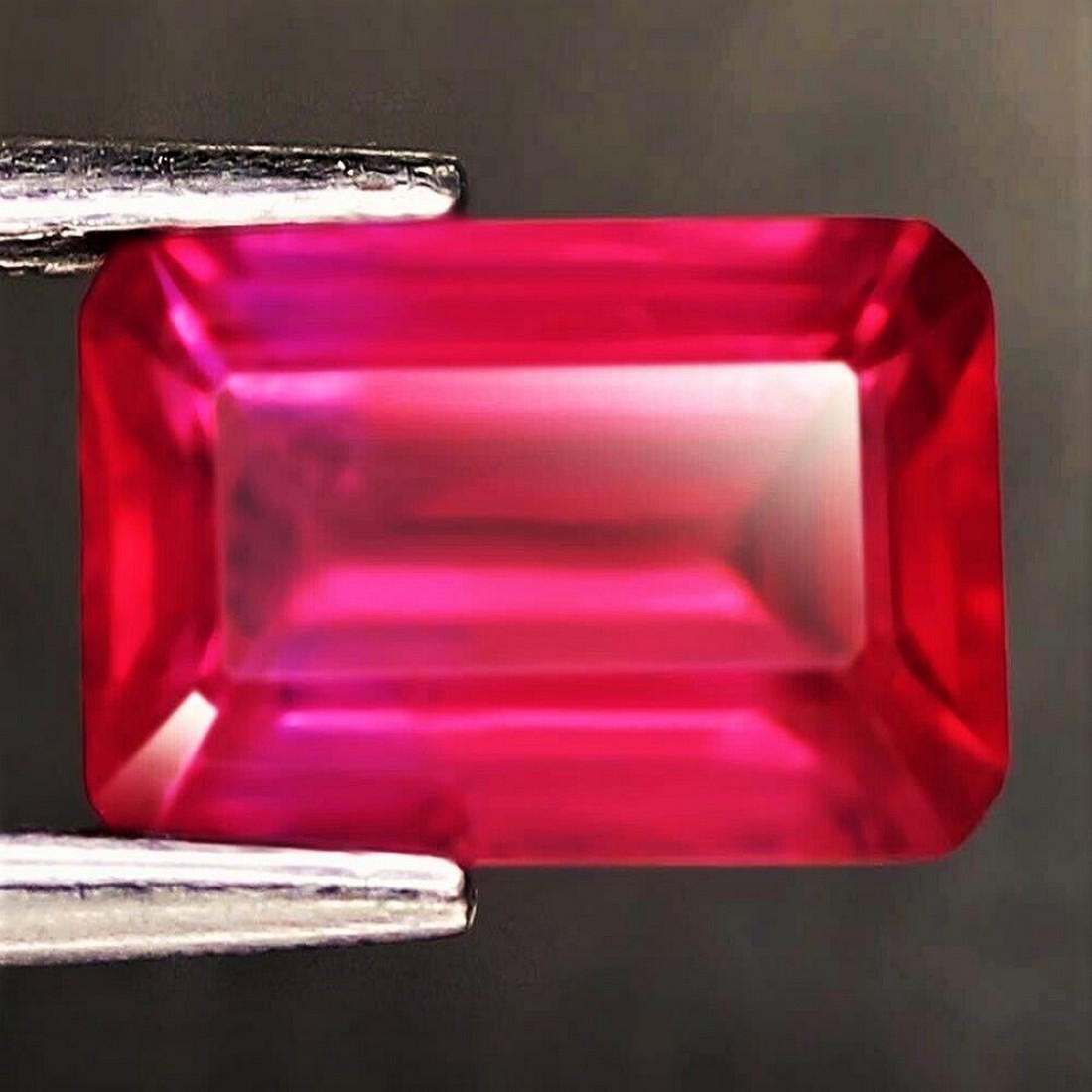 1,47 cts Natural Octagon Pink Red ruby (1 of 3)