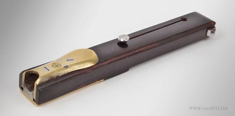 Antique Quill Cutter and Thumb Press, Nib Cutter, Brass (1 of 3)