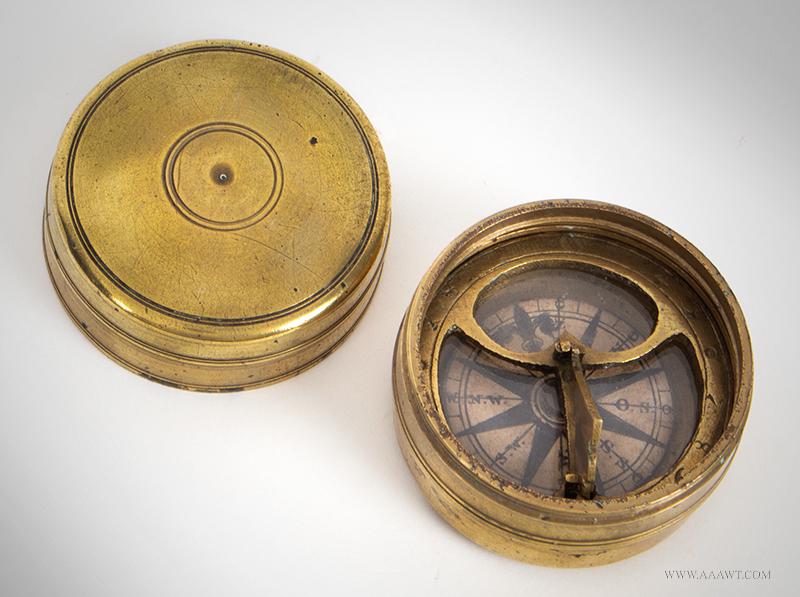 Sundial Compass, Sailors, Pocket, (1 of 3)