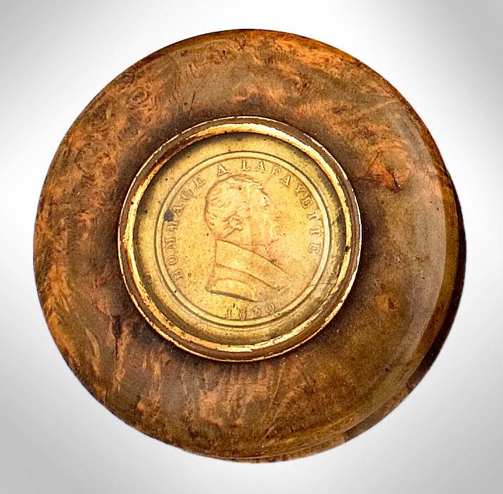 Snuff Box, Lafayette, Die Stamped Medallion, (1 of 1)