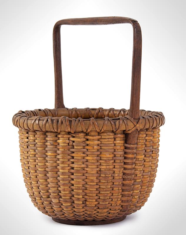 Antique Nantucket Lightship Basket, Small (1 of 4)