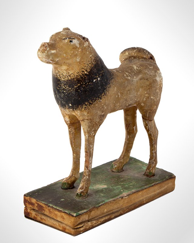 Early Dog Squeak Toy, Composition & Wood (1 of 1)