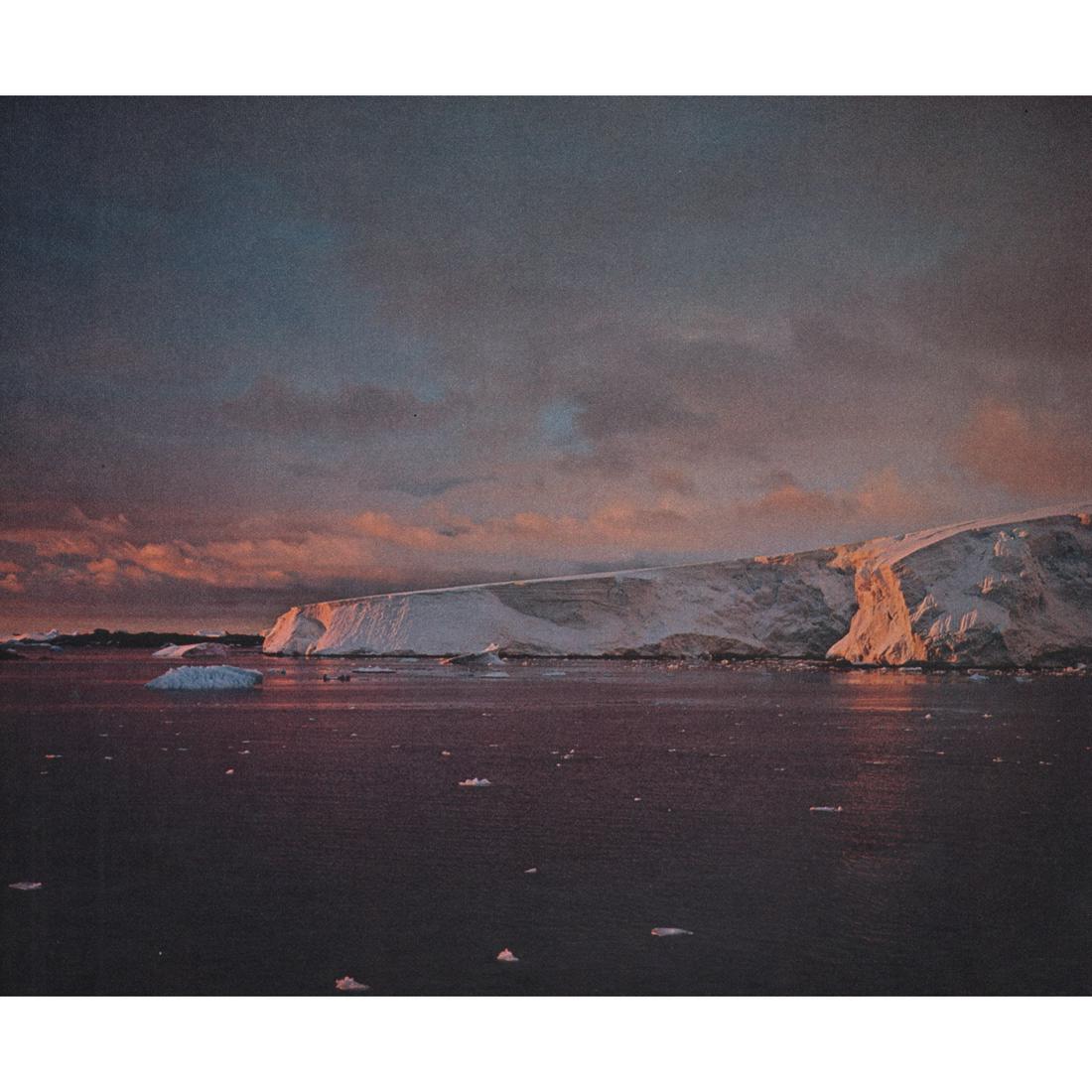 FRANZ LAZI - Antarctica: Artist: FRANZ LAZI Print Title: Antarctica Medium: Color Sheet-Fed Gravure Printing Date: 1970's Printed in Switzerland Image Size approx: 7 X 8.5 inches Reserve: $30.00 Shipping: Domestic: Flat rate
